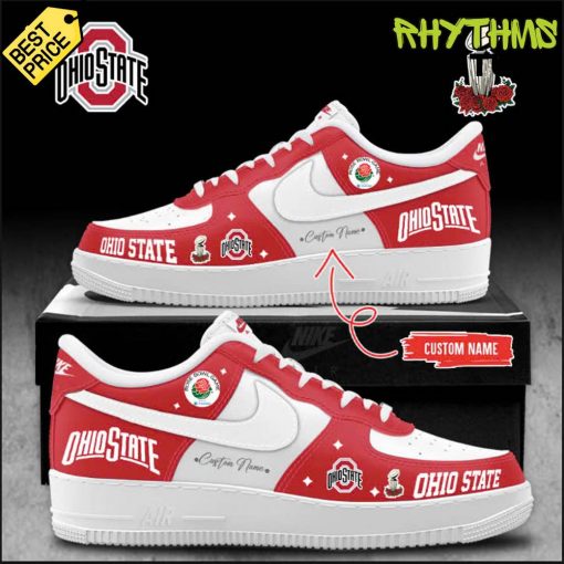 Ohio State Buckeyes Rose Bowl Champions Personalized Air Force 1 Sneaker