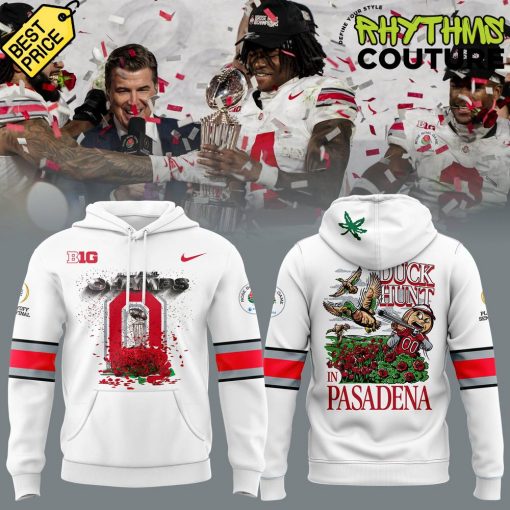 Ohio State Buckeyes Rose Bowl Game Champs Duck “Hunt in Pasadena” Hoodie