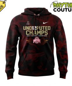 Ohio State Buckeyes Undisputed Champs Smoke Red Hoodie