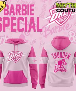 Oklahoma City Thunder x Barbie Special Edition Pink Hoodie