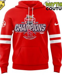 Ole Miss Rebels 2025 Gator Bowl Champions Red Hoodie