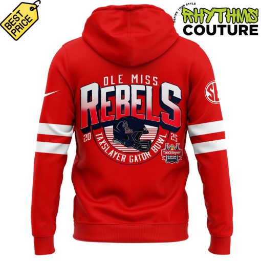 Ole Miss Rebels 2025 Gator Bowl Champions Red Hoodie