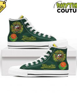 Oregon Ducks Rose Bowl Game High Top Canvas Shoes