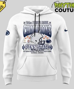 Penn State Nittany Lions 2024 Fiesta Bowl Champions White Hoodie