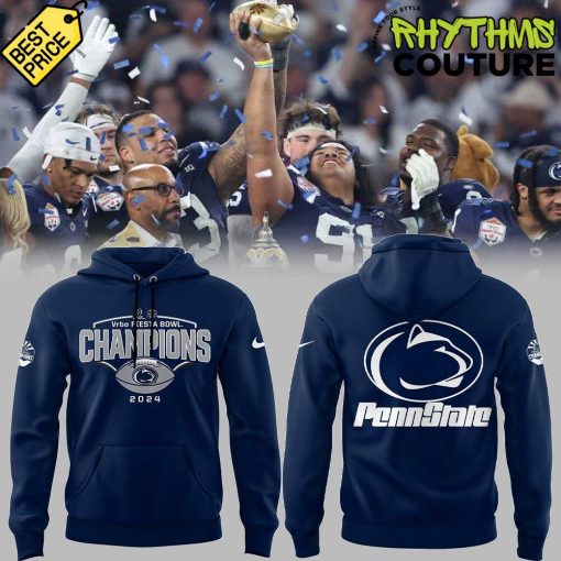 Penn State Nittany Lions 2024 Vrbo Fiesta Bowl Champions Navy Hoodie