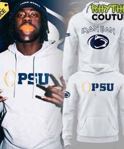 Penn State Nittany Lions Iron Lion White Hoodie