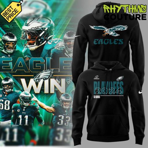 Philadelphia Eagles 2024 NFL Playoffs Go Birds Hoodie