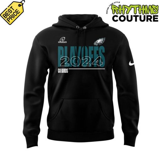 Philadelphia Eagles 2024 NFL Playoffs Go Birds Hoodie