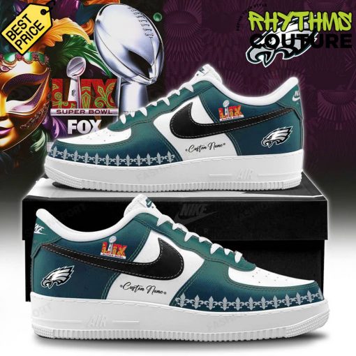 Philadelphia Eagles Super Bowl LIX Mardi Gras 2025 Air Force 1 Sneaker