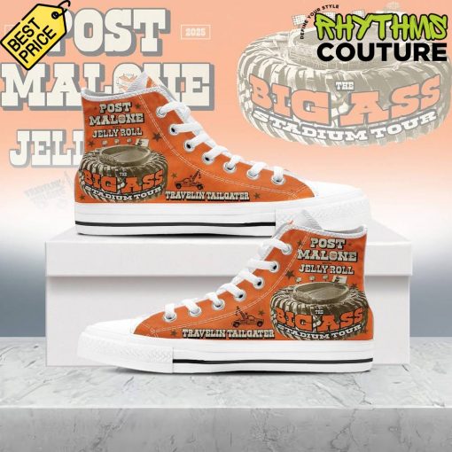 Post Malone x Jelly Roll The Big Ass Stadium Tour High Top Canvas Shoes