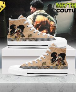 Rod Wave Crown High Top Canvas Shoes