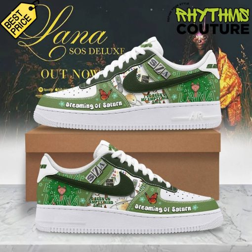 SZA Dreaming of Saturn Green Air Force 1 Sneaker