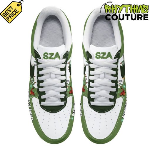 SZA Dreaming of Saturn Green Air Force 1 Sneaker