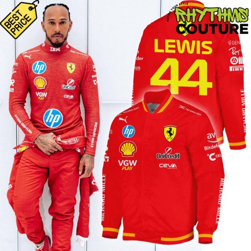 Scuderia Ferrari F1 Racing Lewis Hamilton Limited Edition Bomber Jacket