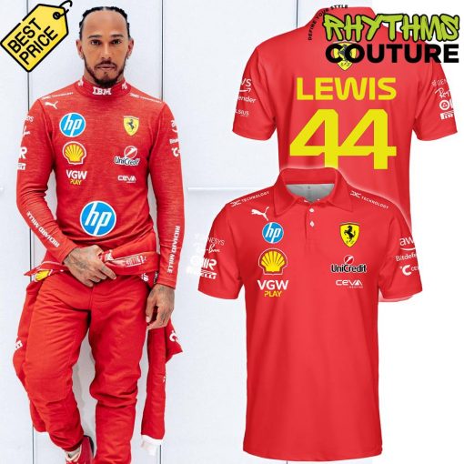 Scuderia Ferrari F1 Racing Lewis Hamilton Limited Edition Polo Shirt