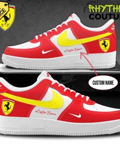 Scuderia Ferrari F1 Racing Personalized Limited Edition Air Force 1 Sneaker