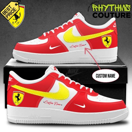 Scuderia Ferrari F1 Racing Personalized Limited Edition Air Force 1 Sneaker