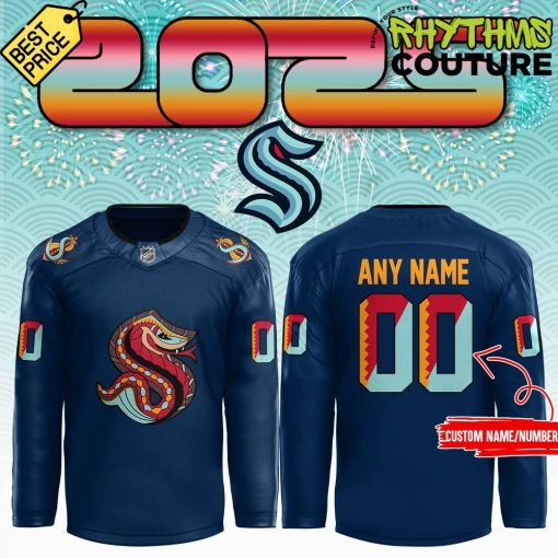 Seattle Kraken 2025 NHL Lunar New Year “Year of Snake” Hockey Jersey