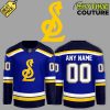 St. Louis Blues New Logo Personalized White Hockey Jersey