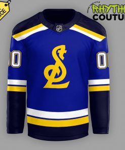 St. Louis Blues New Logo Personalized Blue Hockey Jersey