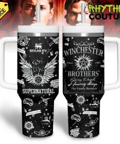 Supernatural Winchester Brothers Black Stanley Tumbler