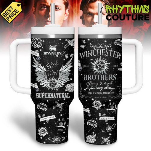 Supernatural Winchester Brothers Black Stanley Tumbler