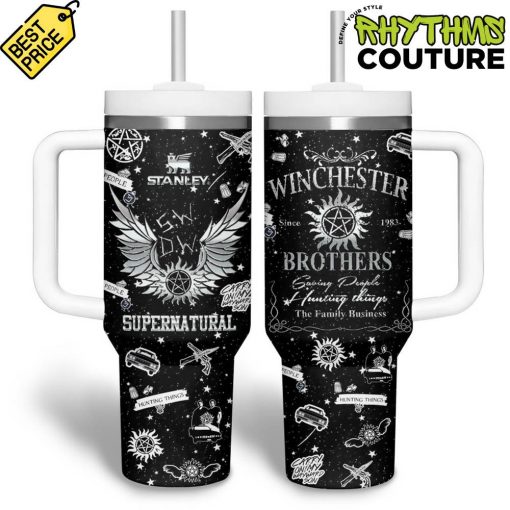 Supernatural Winchester Brothers Black Stanley Tumbler