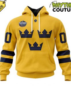 Sweden National Ice Hockey Team 4 Nations Face-Off 2025 Hoodie