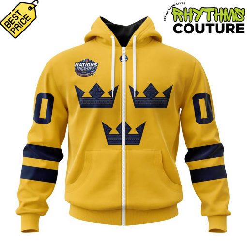 Sweden National Ice Hockey Team 4 Nations Face-Off 2025 Hoodie