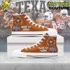 Texas Longhorns Peach Bowl High Top Canvas Shoes