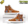 Texas Longhorns Peach Bowl High Top Canvas Shoes