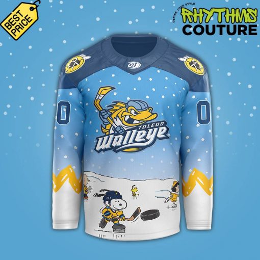 Toledo Walleye x Peanuts Night Limited Edition Hockey Jersey