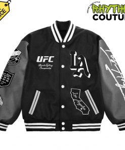 UFC 311 Los Angeles Limited Edition Black Baseball Jacket