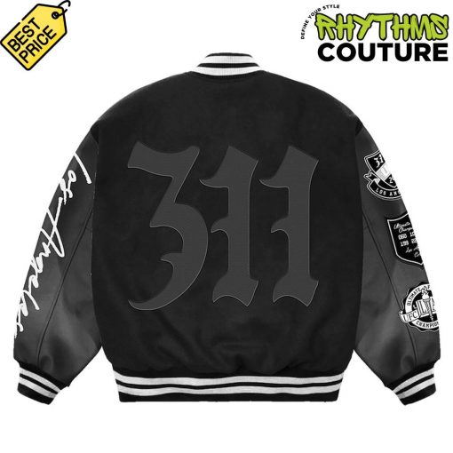 UFC 311 Los Angeles Limited Edition Black Baseball Jacket