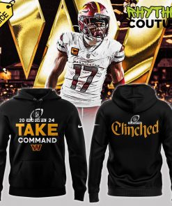 Washington Commanders 2024 NFL Playoffs Take Command Clinched Hoodie