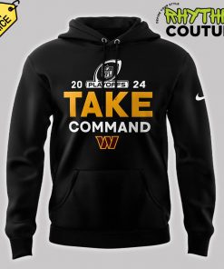 Washington Commanders 2024 NFL Playoffs Take Command Clinched Hoodie