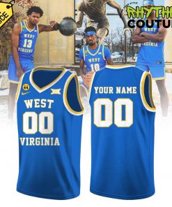 West Virginia Mountaineers Basketball Jerry West 44 Basketball Jersey