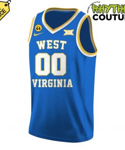 West Virginia Mountaineers Basketball Jerry West 44 Basketball Jersey