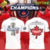 Canada Ice Hockey 4 Nations Face-Off 2025 Champions Red Tee