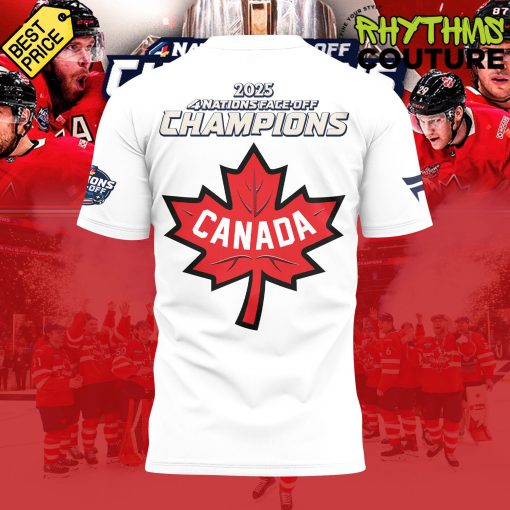 Canada Ice Hockey 4 Nations Face-Off 2025 Champions Shirt