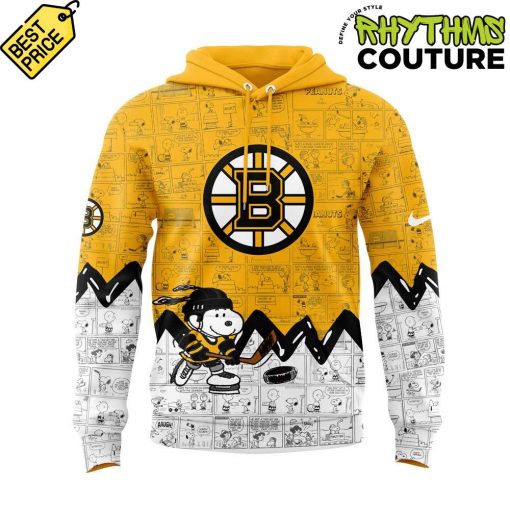 Boston Bruins 75th Anniversary of Peanuts Hoodie