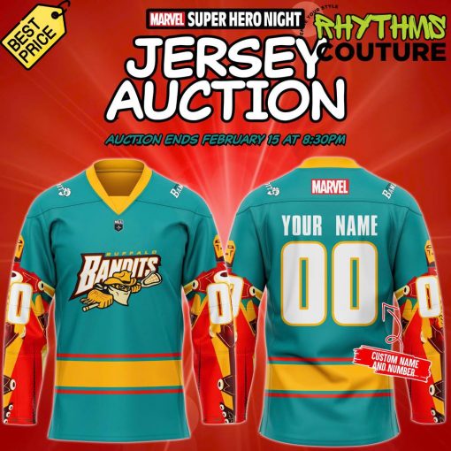 Buffalo Bandits “Marval Supper Hero Night” Special Hockey Jersey