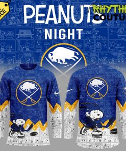 Buffalo Sabres Anniversary of Peanuts Hockey Jersey