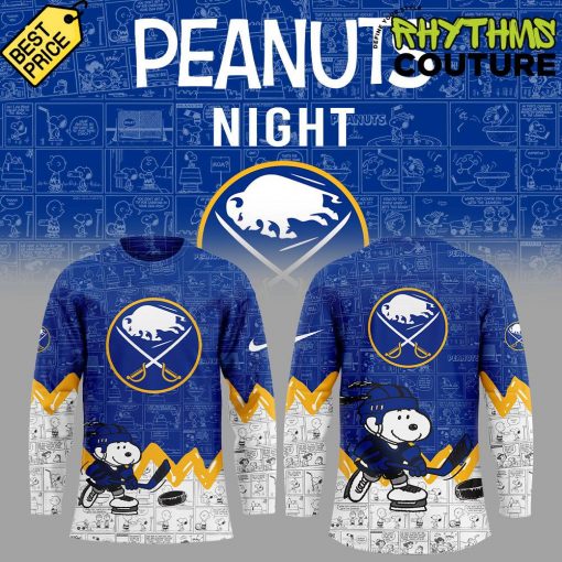 Buffalo Sabres Anniversary of Peanuts Hockey Jersey