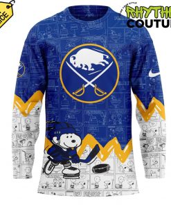 Buffalo Sabres Anniversary of Peanuts Hockey Jersey