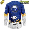 Buffalo Sabres Anniversary of Peanuts Hockey Jersey