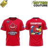 Canada 4 Nations FaceOff 2025 Champions Red Tee