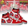 Canada Ice Hockey 4 Nation FaceOff Champions Air Jordan 1 Sneaker