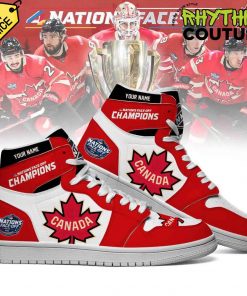 Canada Ice Hockey 4 Nation Face-Off Champions Air Jordan 1 Sneaker