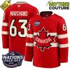 Canada Ice Hockey 4 Nation FaceOff Champions Brad Marchand 63 Hockey Jersey